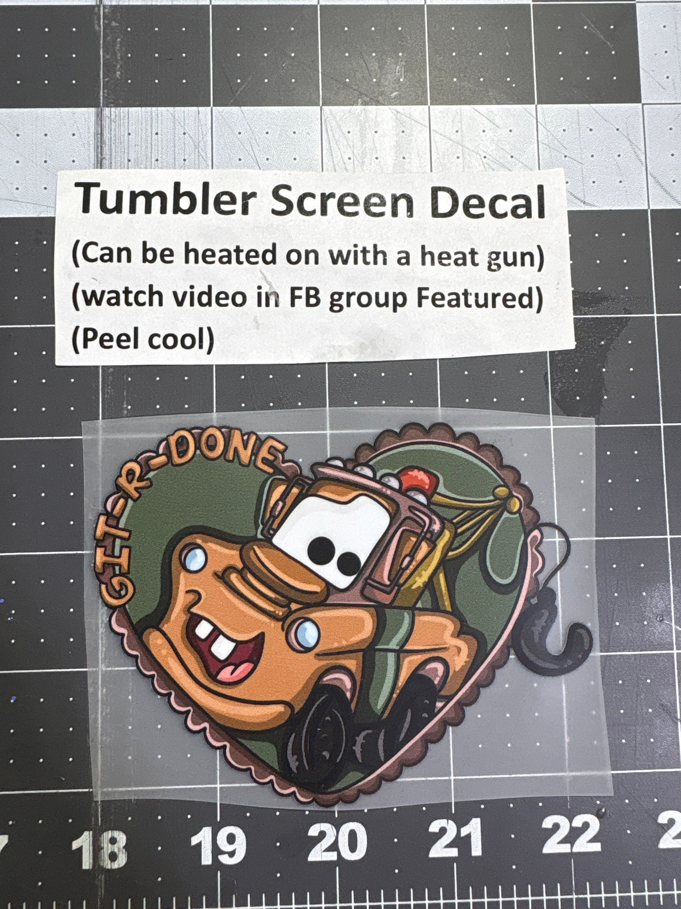 Tumbler Screen- Mater Heart