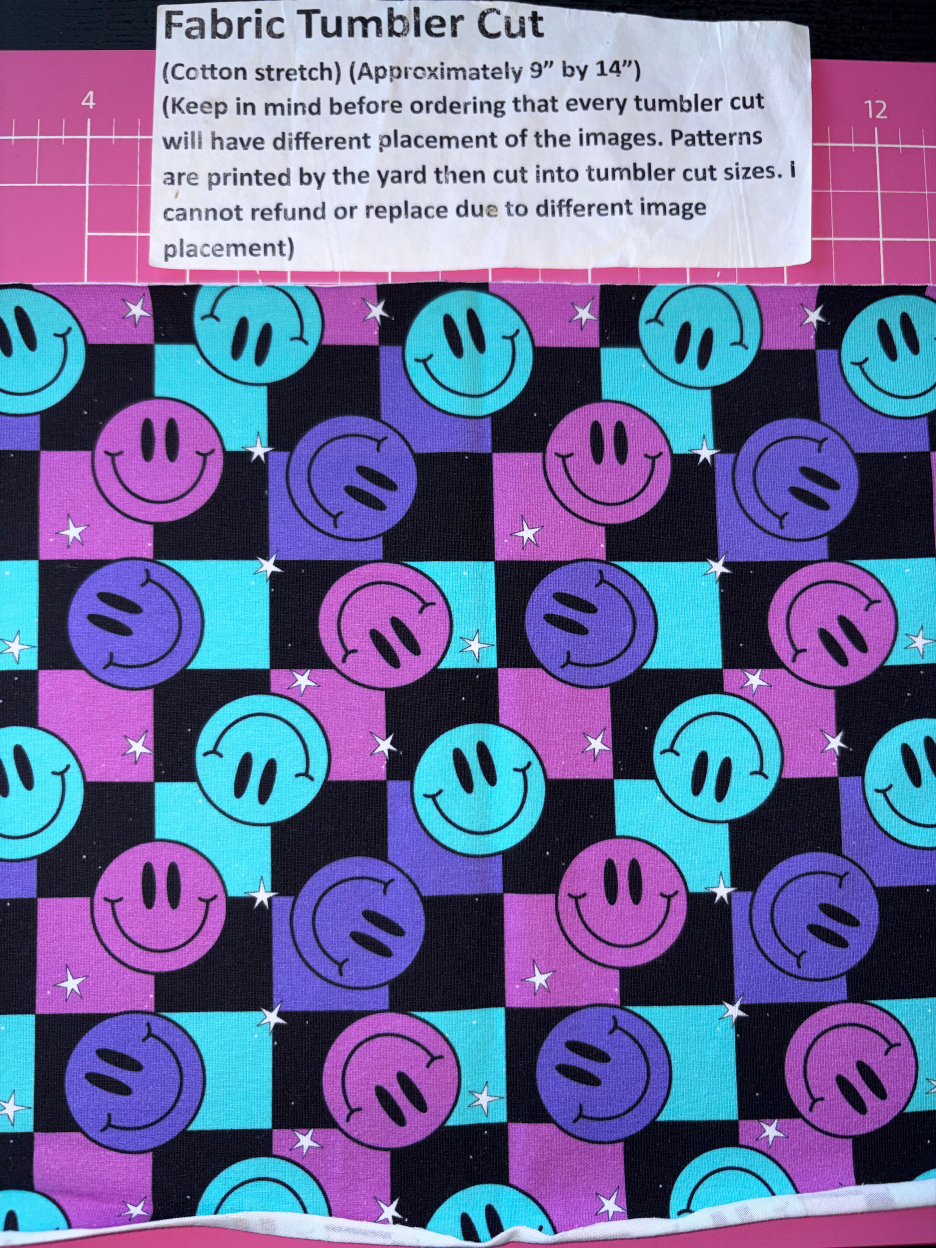 Checkered Smiley’s Purple Blue