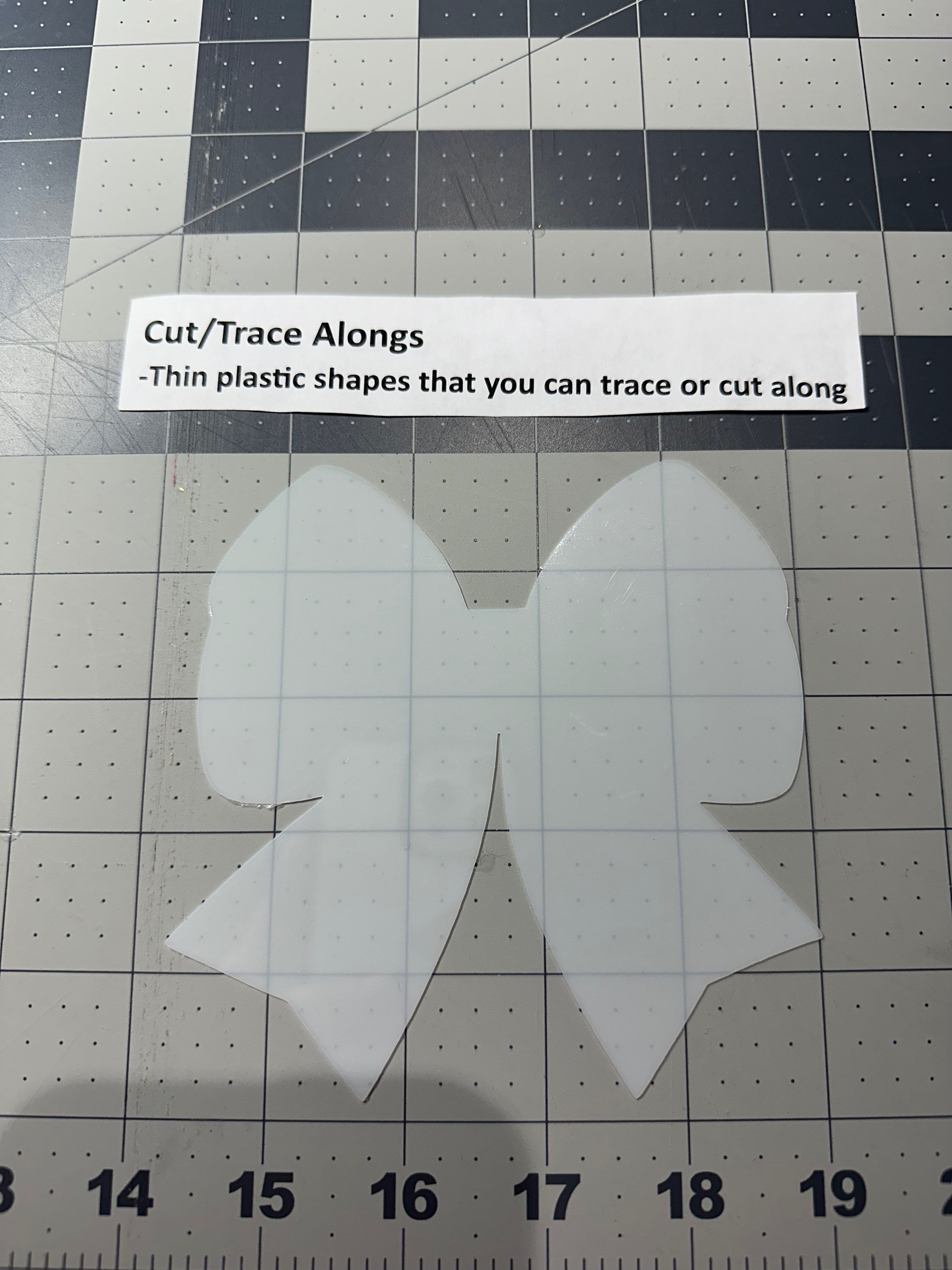 Cut Along- Bow Shape