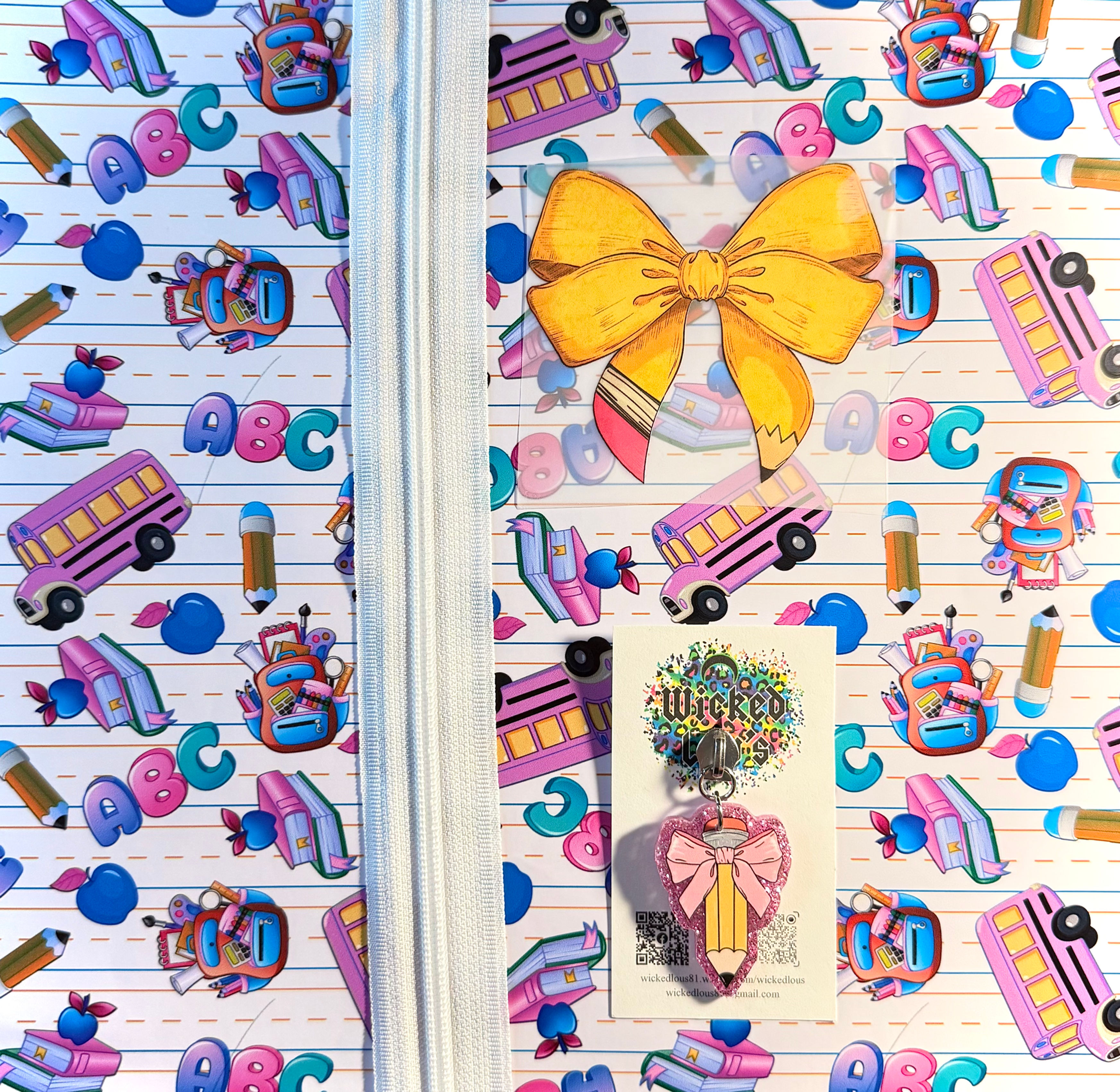 Vinyl Zipper Tumbler Kit- Back To School
