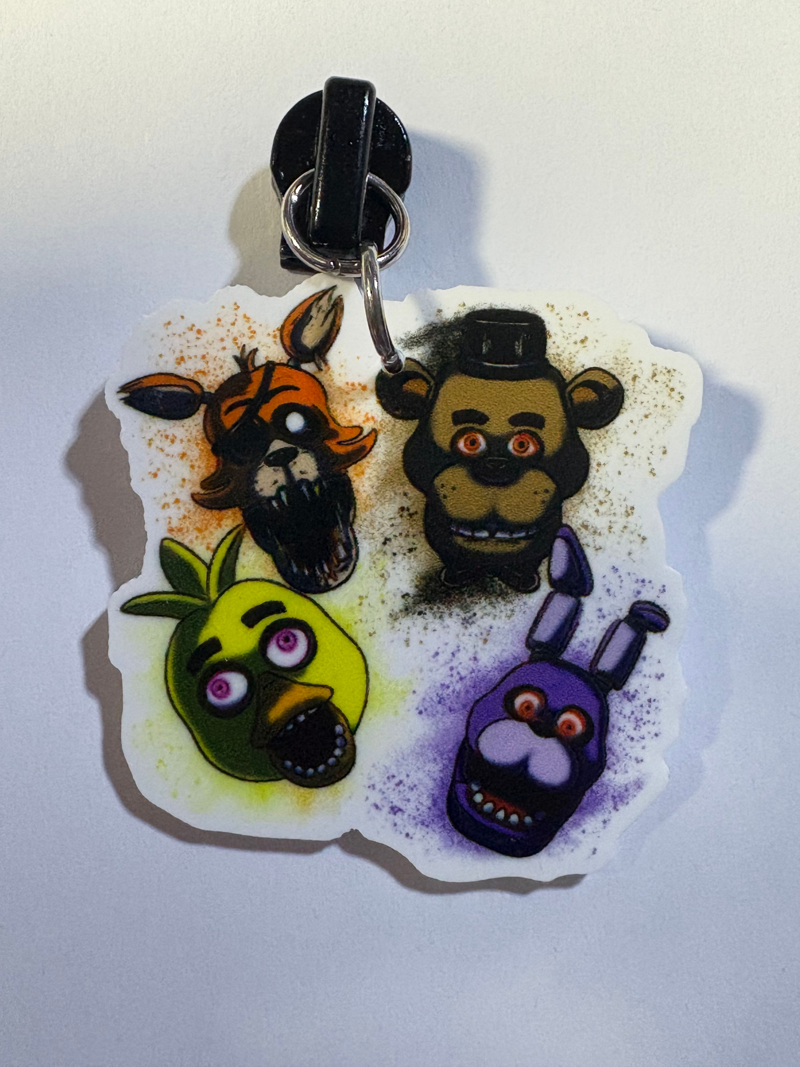 Zipper pull- five nights Freddy 