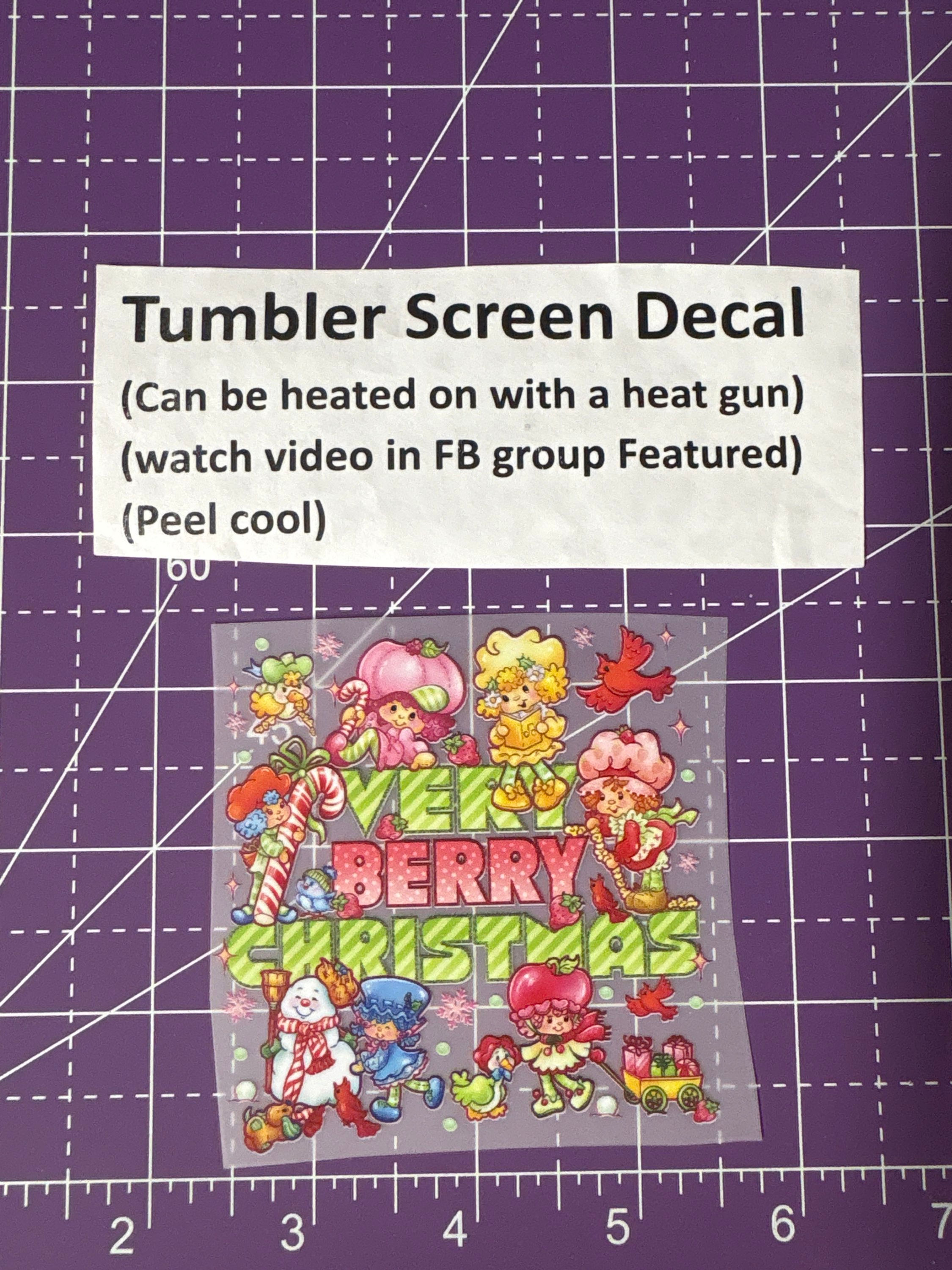 Tumbler Screen- Very Berry Christmas