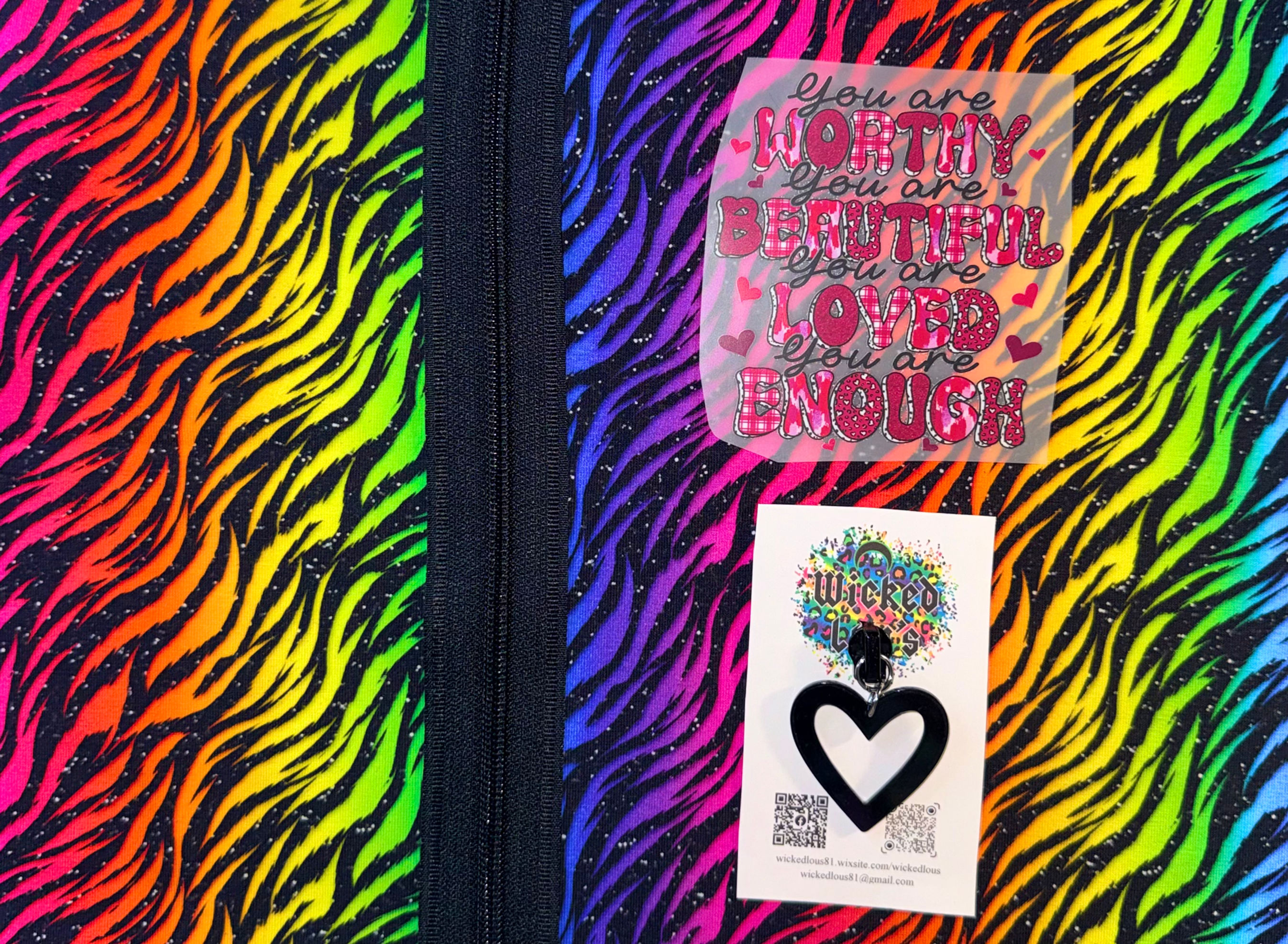 Fabric Zipper Tumbler Kit- You Are Pink Neon