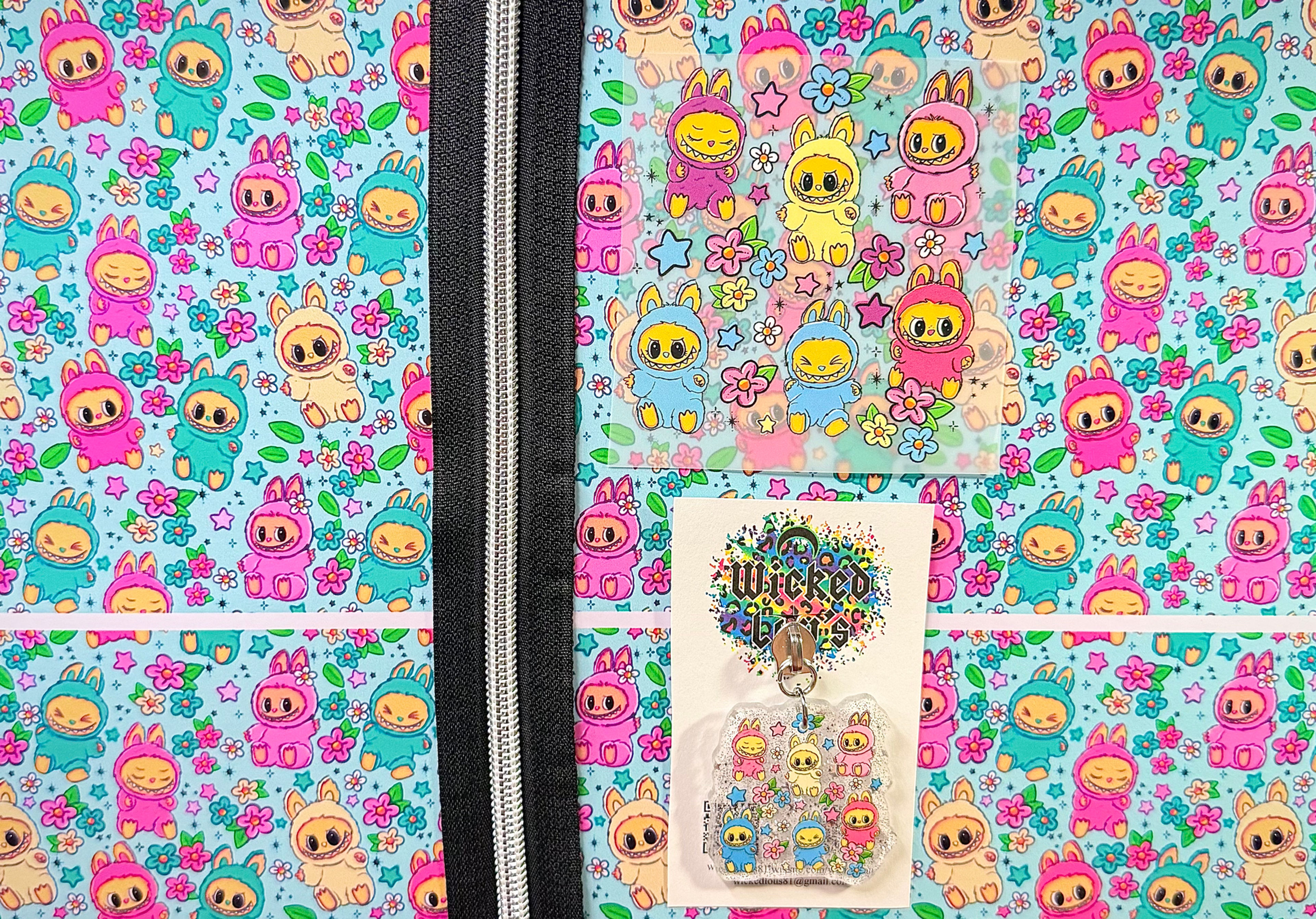 40oz Handle Vinyl Zipper Kit- Labubus Spring 