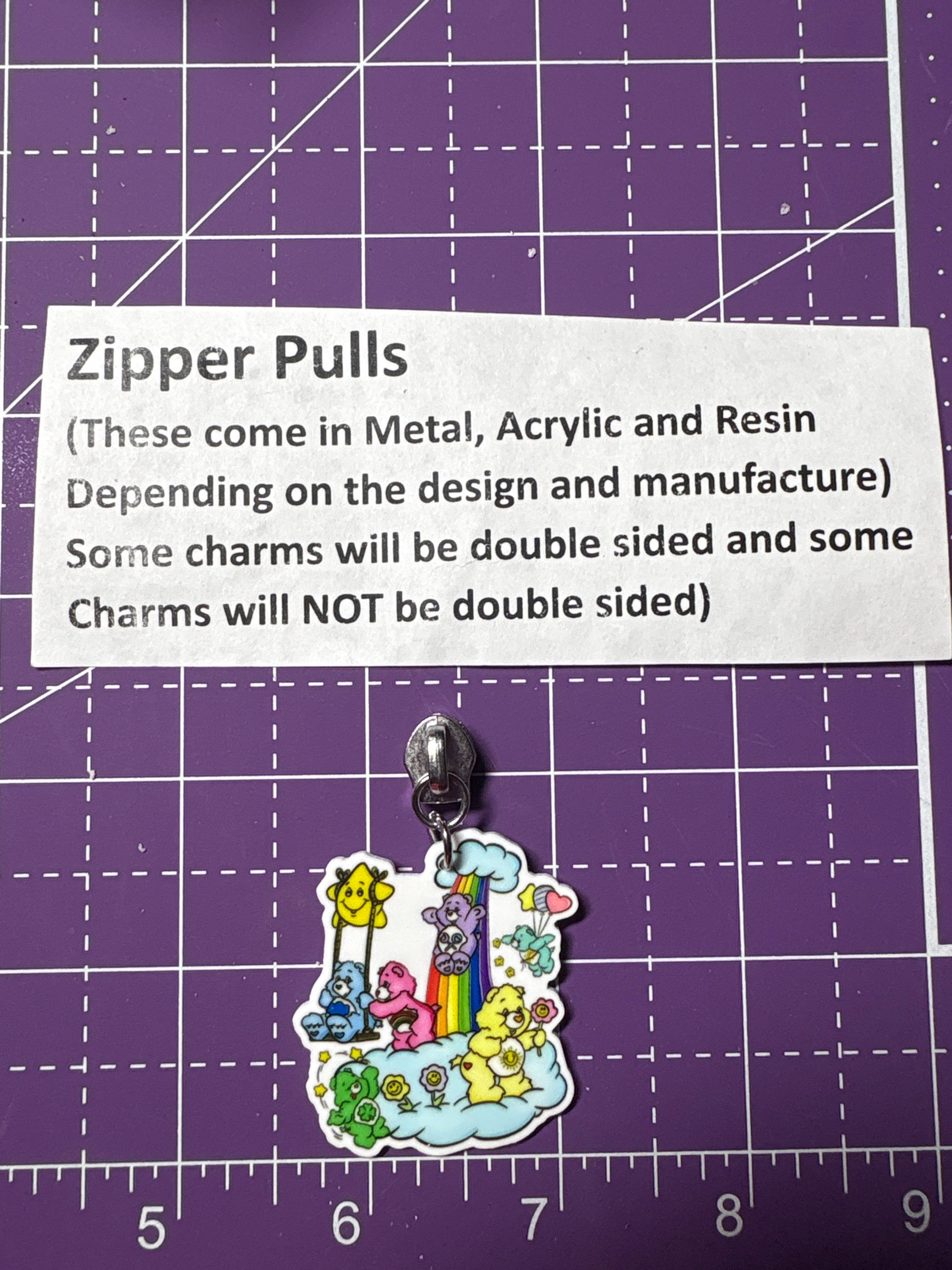 Zipper Pull- C Bears Clouds