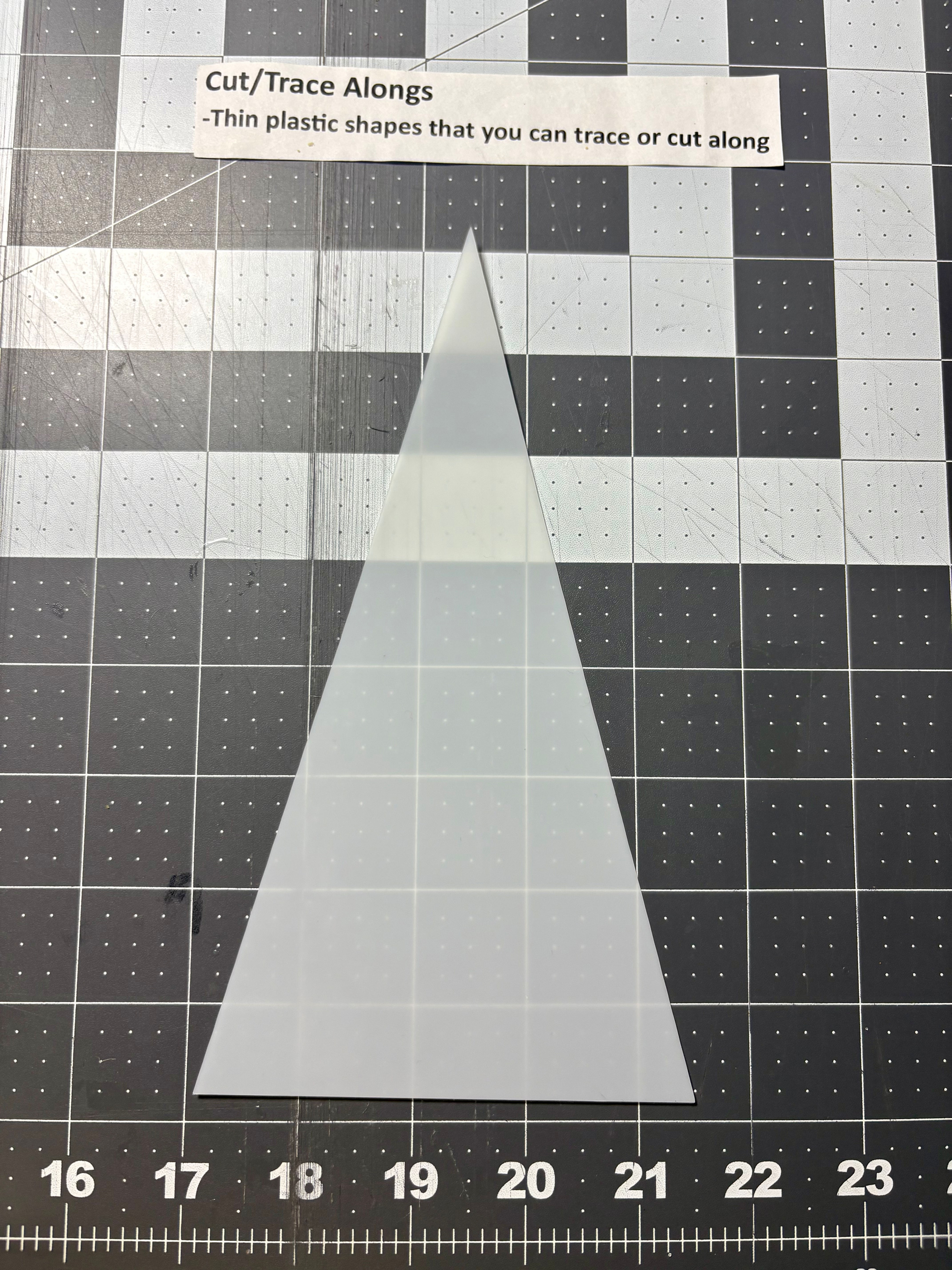 Cut/Trace Along- Medium Triangle Template