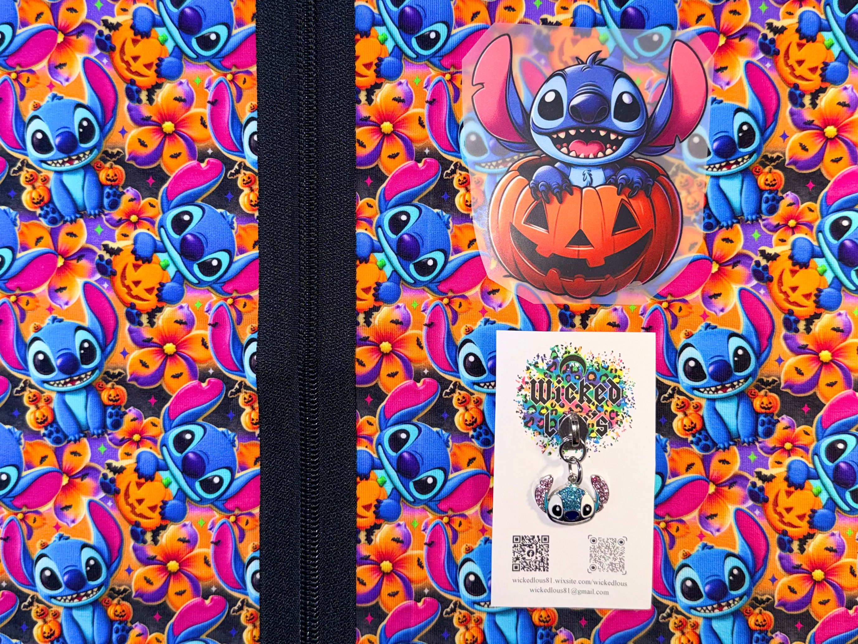 Fabric Zipper Tumbler Kit- Stit Pumpkins 