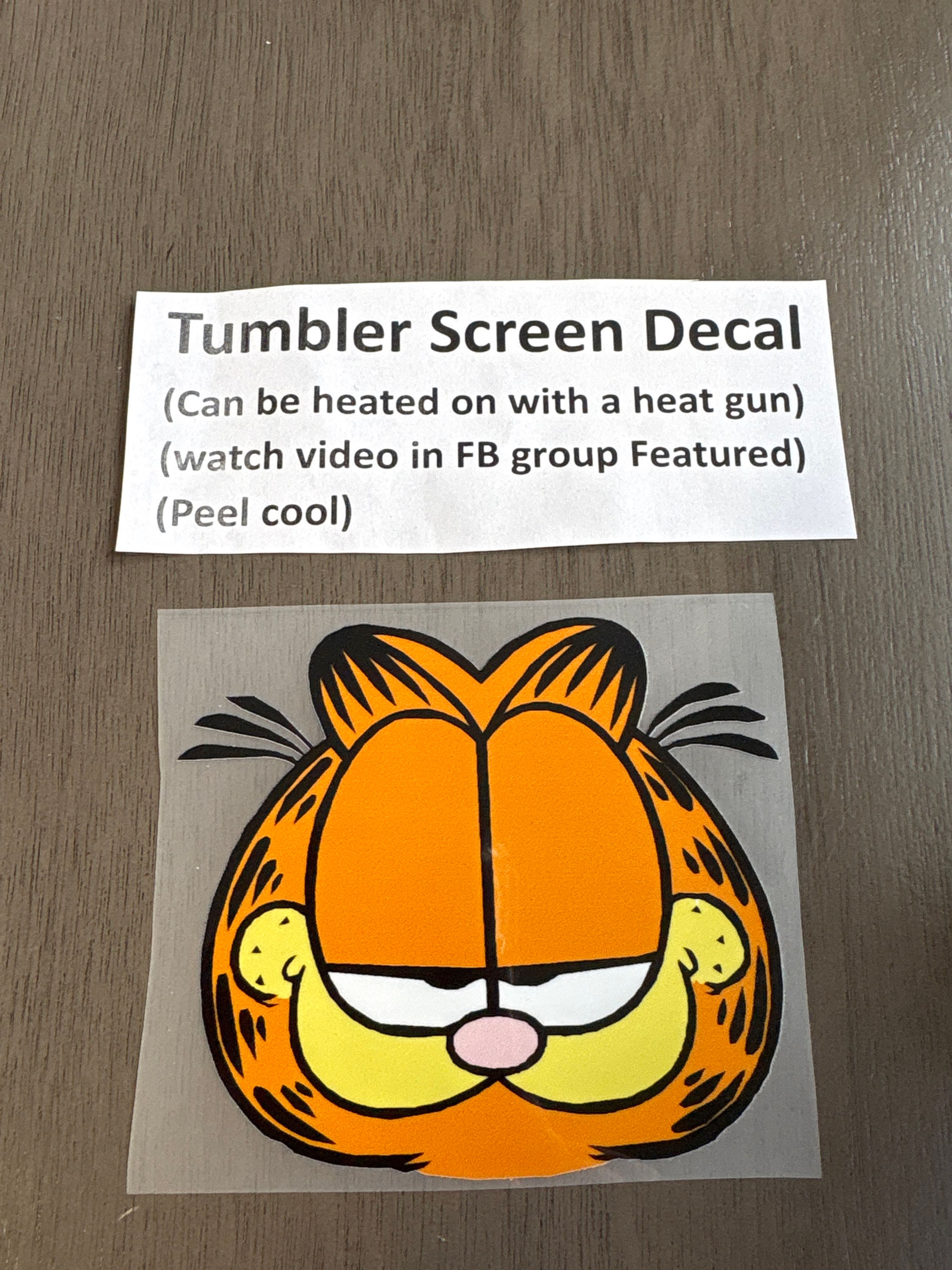 Tum Screen- Garfield face 