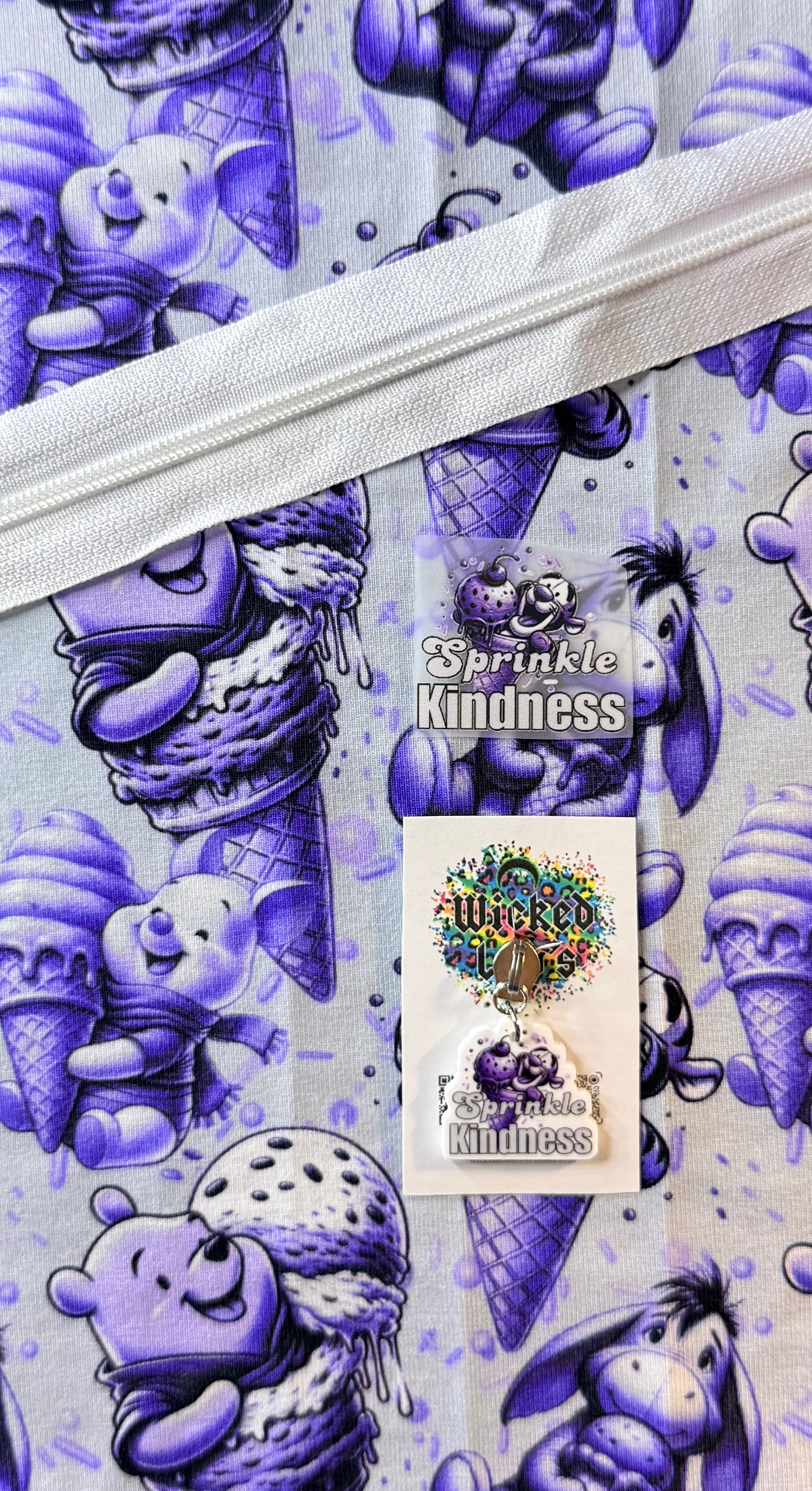PEN Fabric Zipper Kit- Sprinkle Kindess Purple 