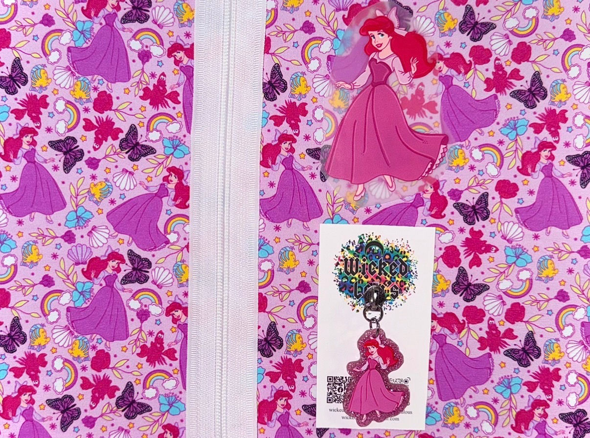Fabric Zipper Tumbler Kit- Ariel Pink Dress