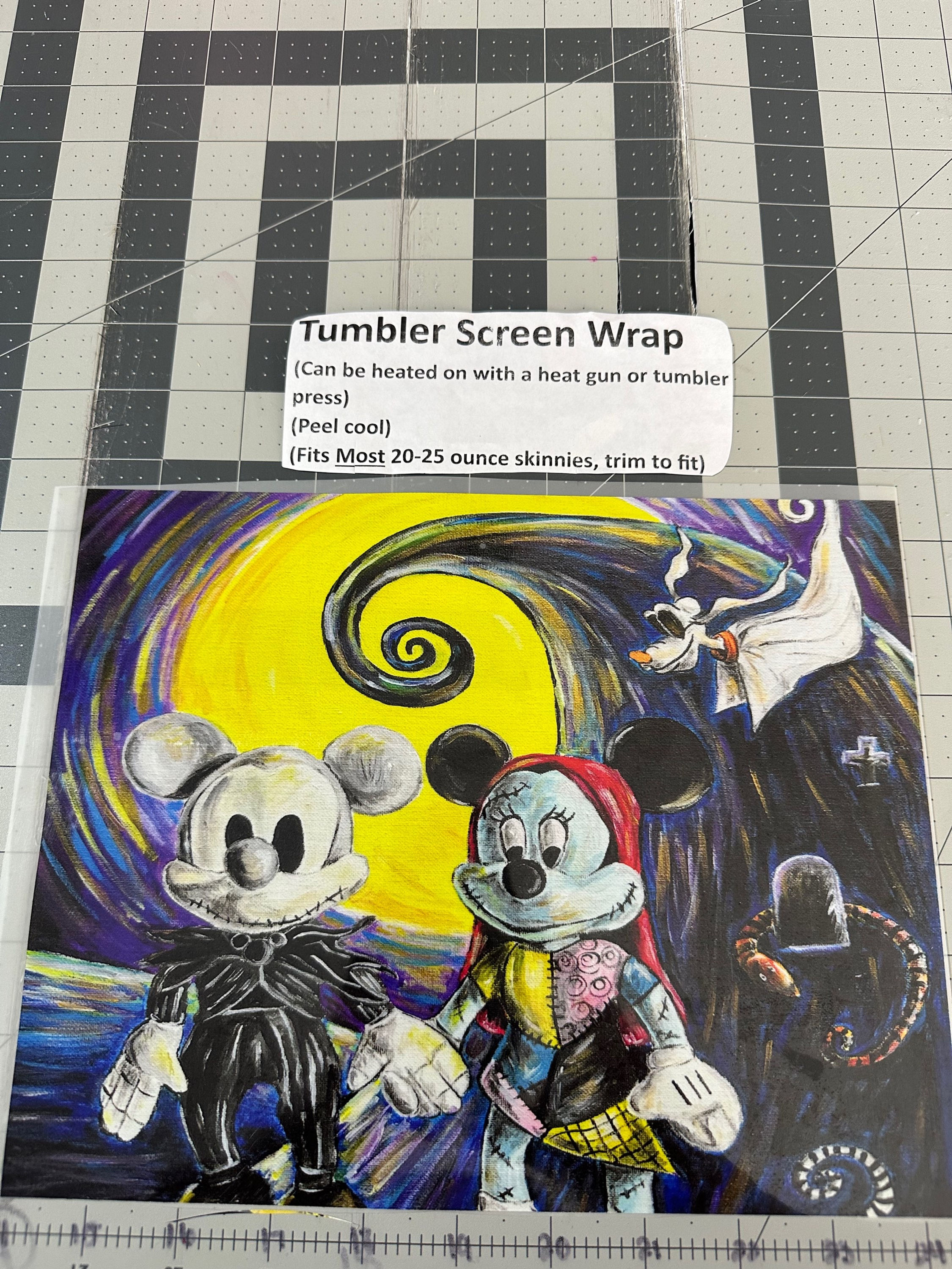 Tumbler Screen Wrap- M&M nbc artistic 