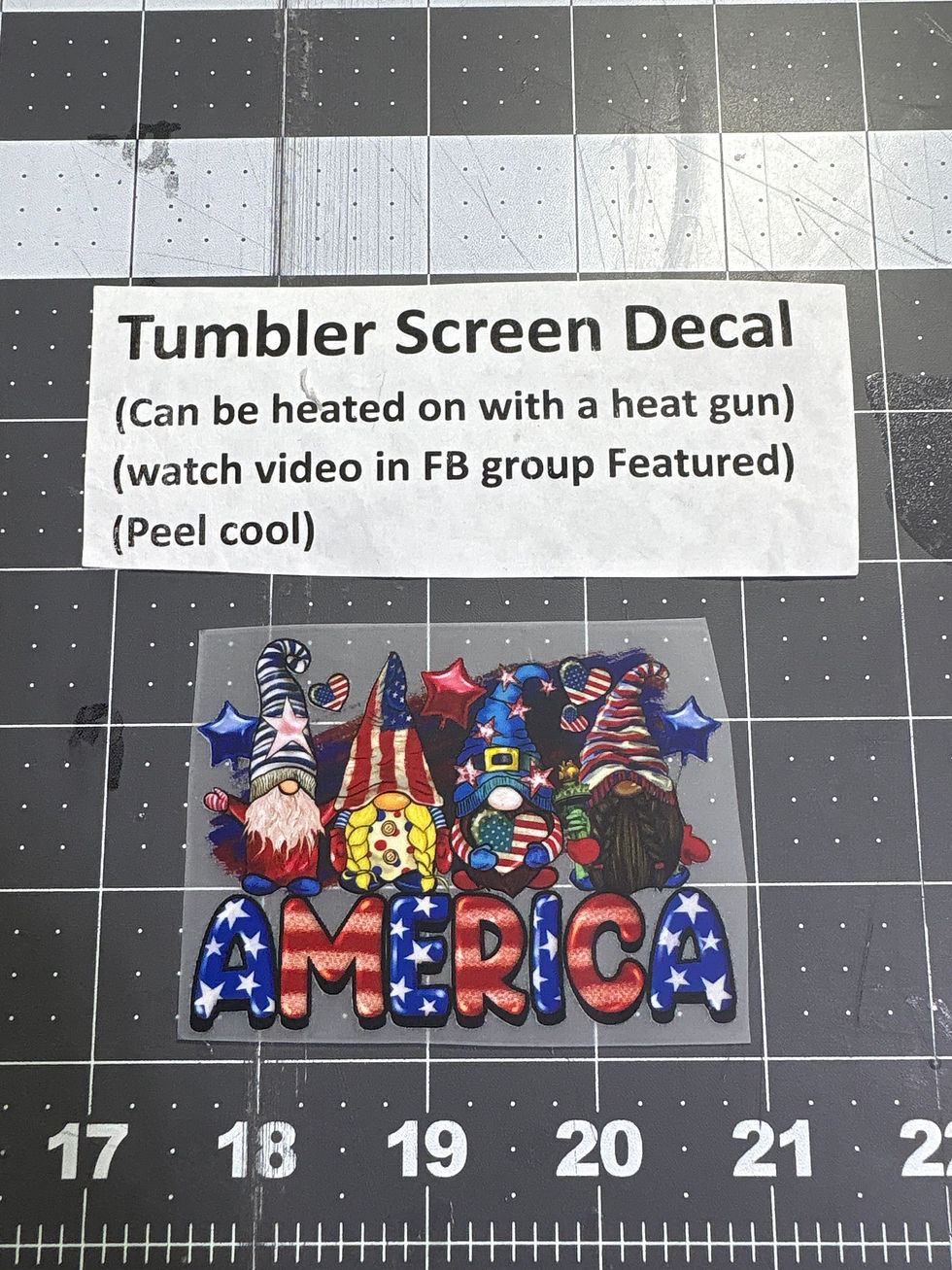 Tumbler Screen- American Gnomes
