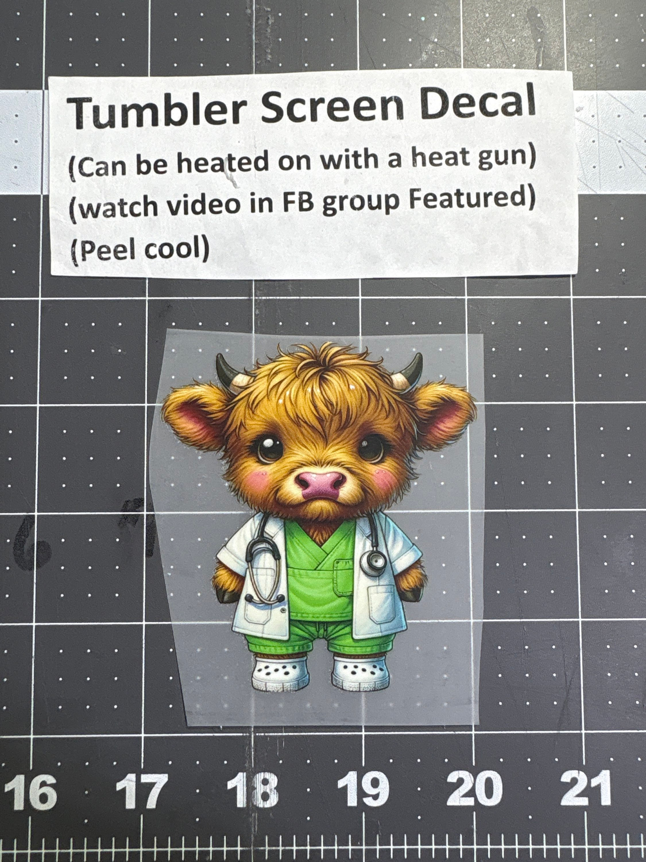 Tumbler Screen- Medical Highland Tan 