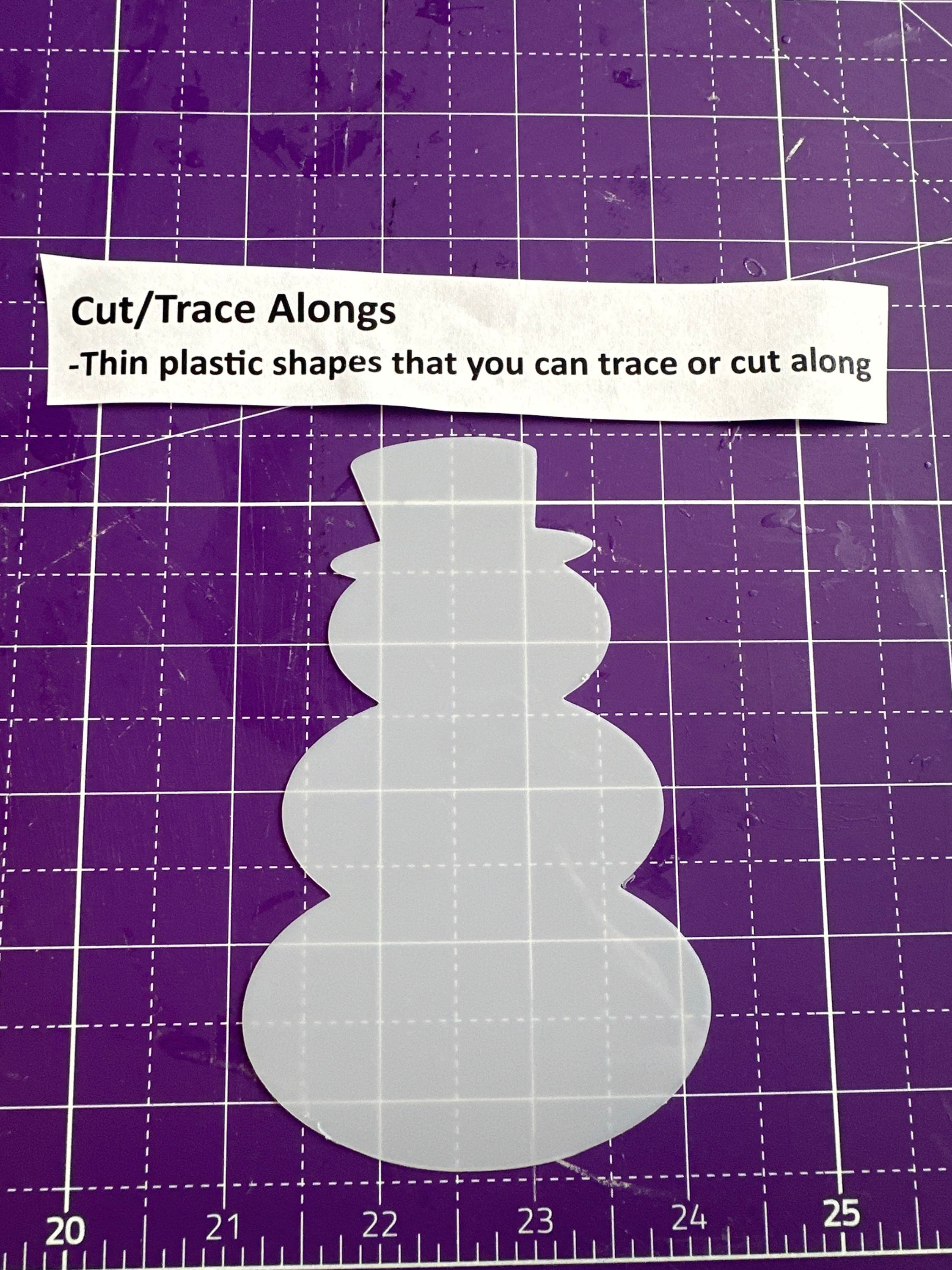 Cut Along- Snowman 