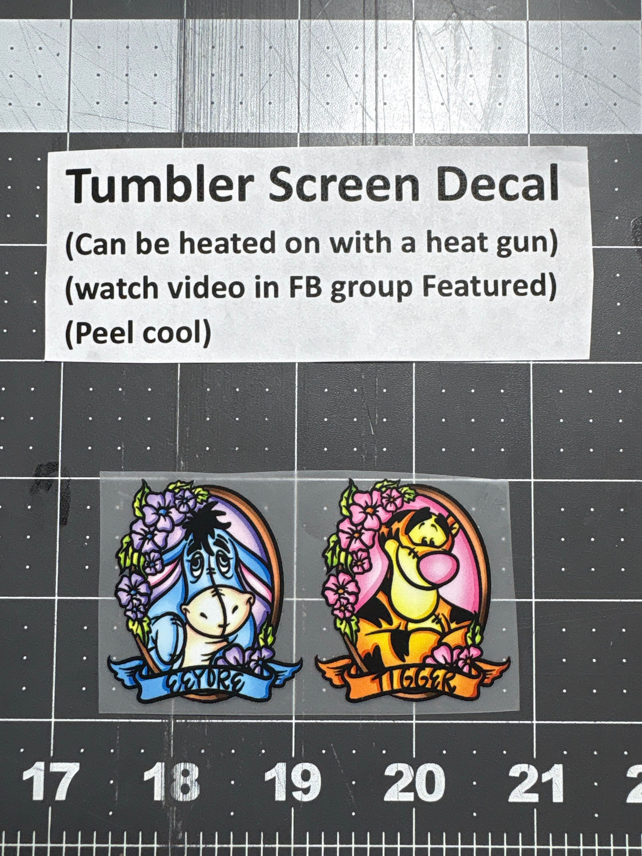 Tumbler Screen- Eeyore Tigg Portraits