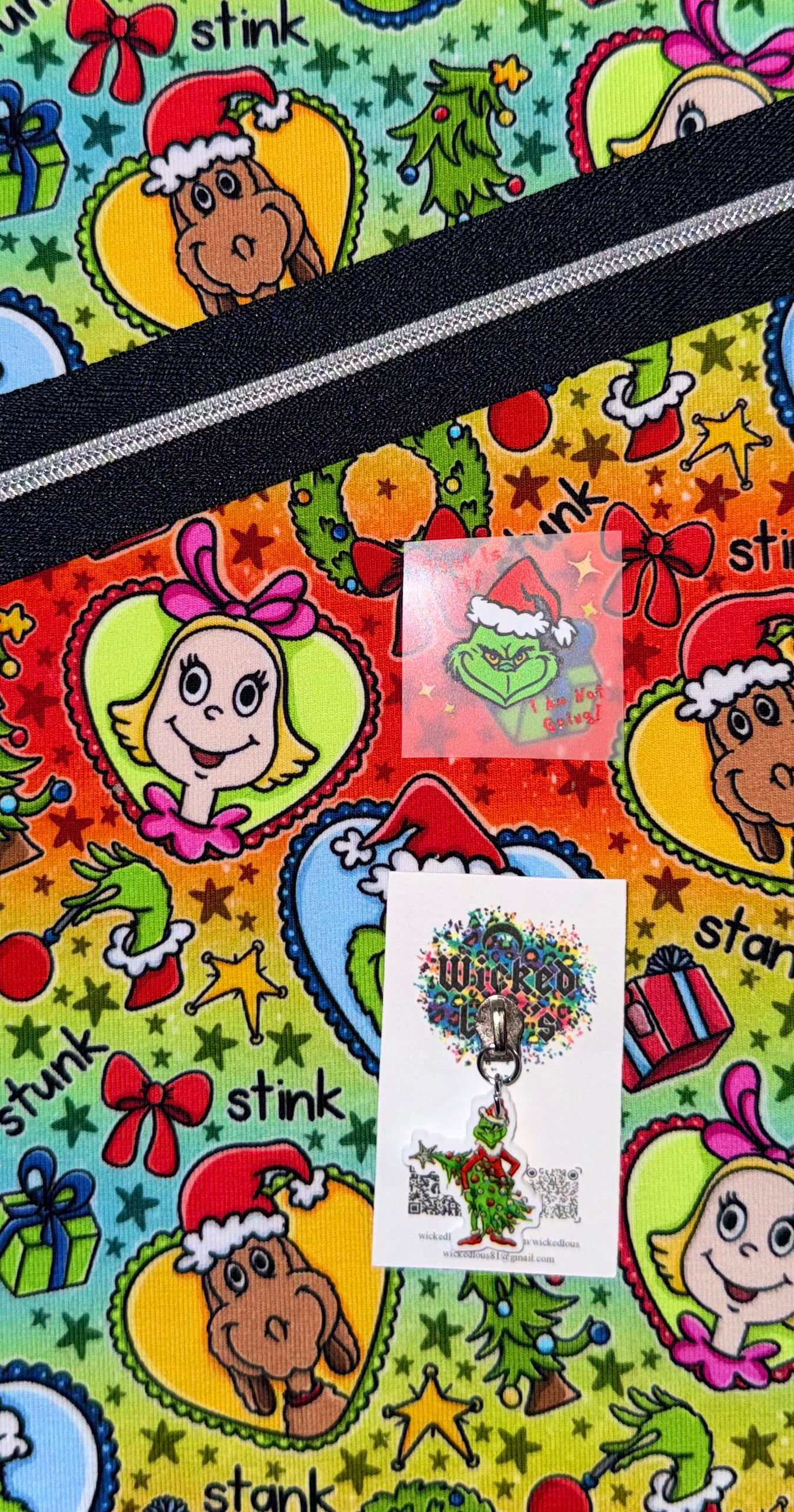 PEN Fabric Zipper Kit- Stink Stank Stunk Hearts