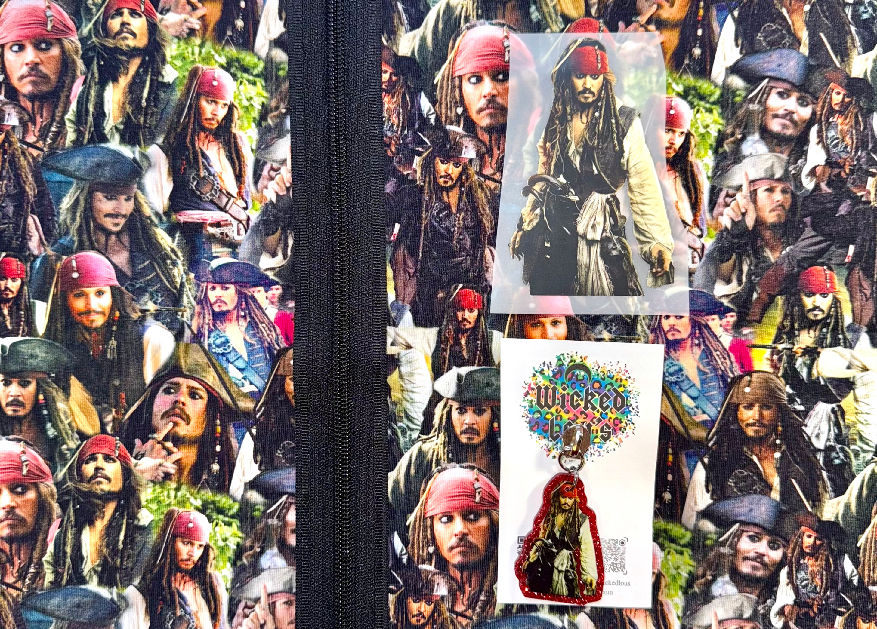 Fabric Tumbler Zipper kit- Captain jack S