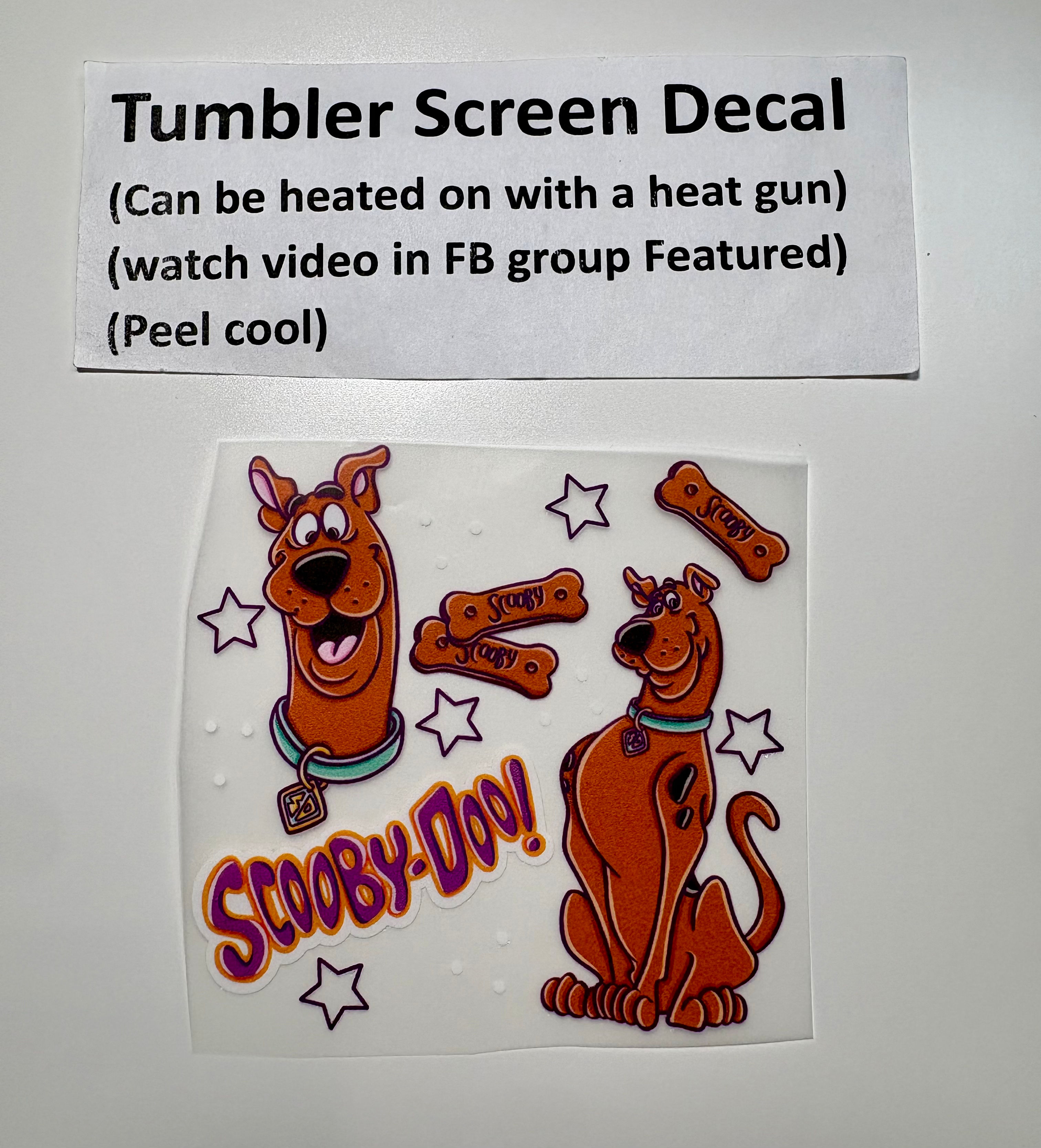 Tumbler Screen- Scooby Purple