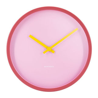 REMEMBER Wanduhr Rosa pink rot