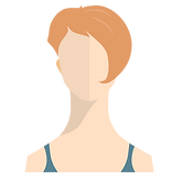 Vector illustration of a woman.