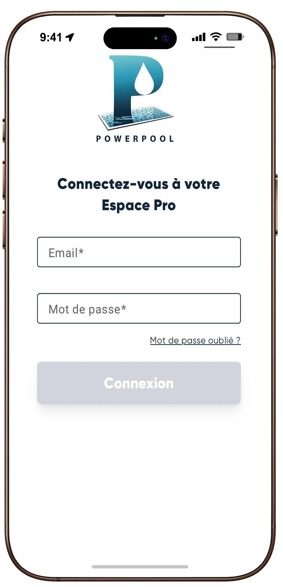 Accueil Powerpool smartphone