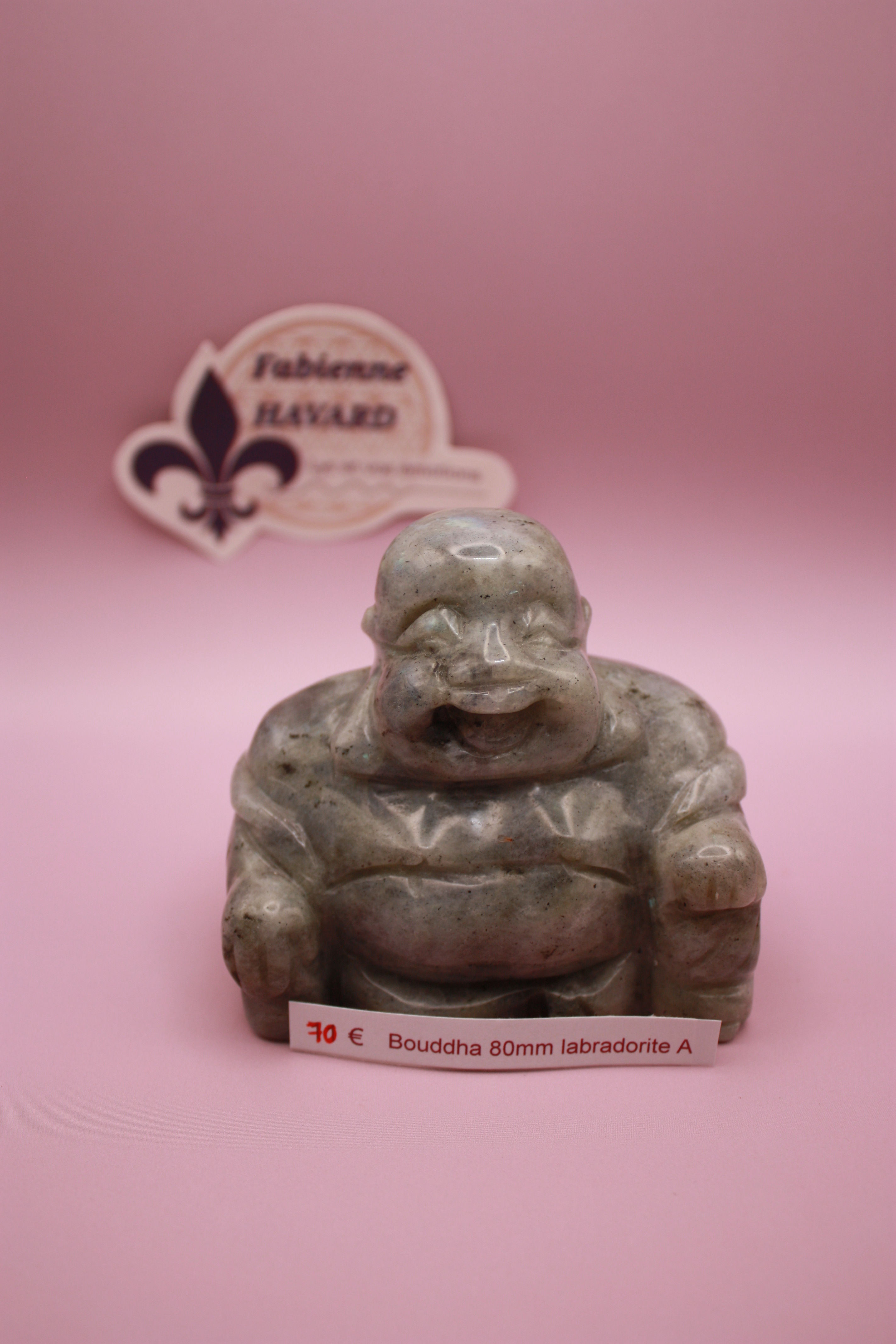 Bouddha 80mm labradorite A