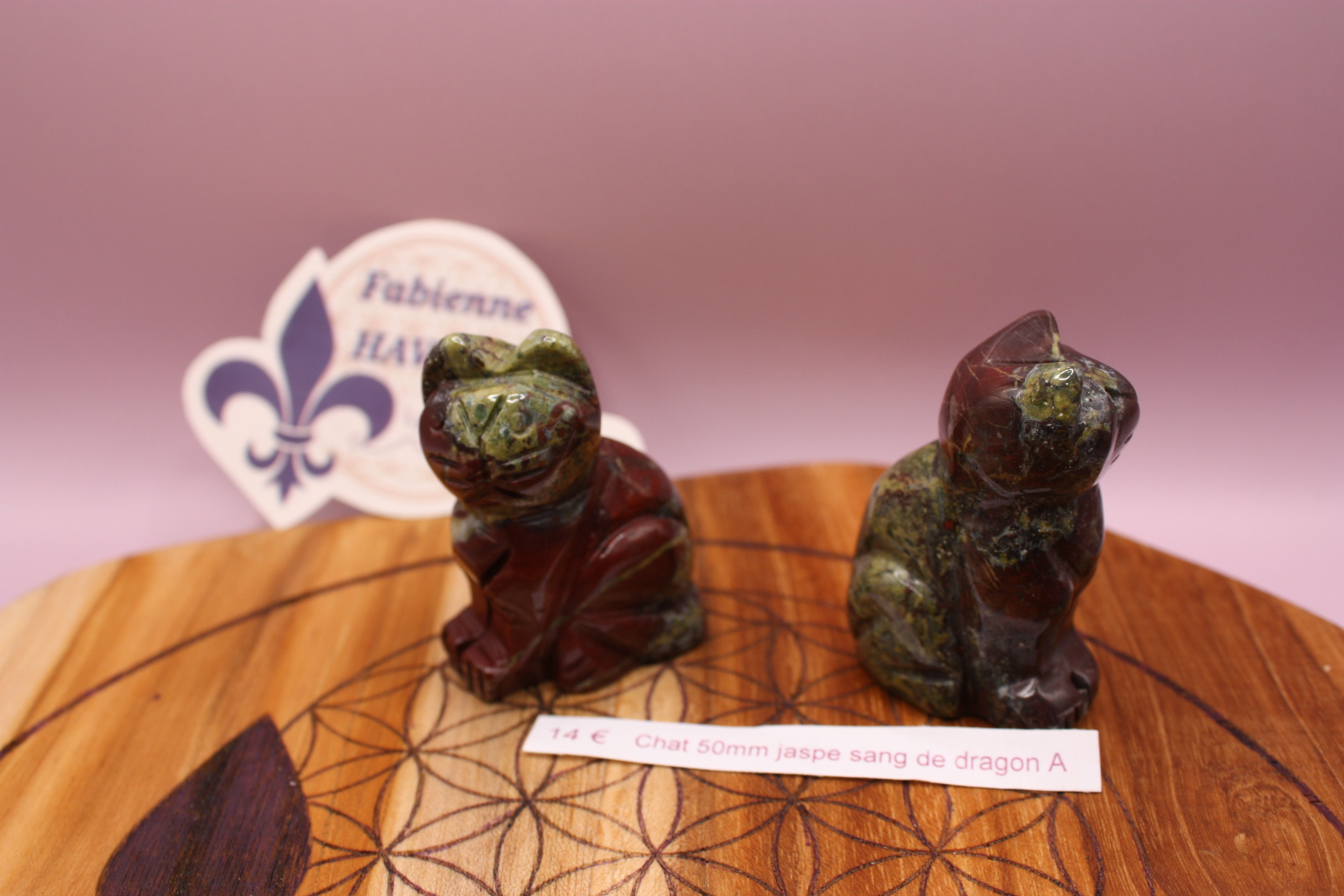 Chat 50mm jaspe sang de dragon A
