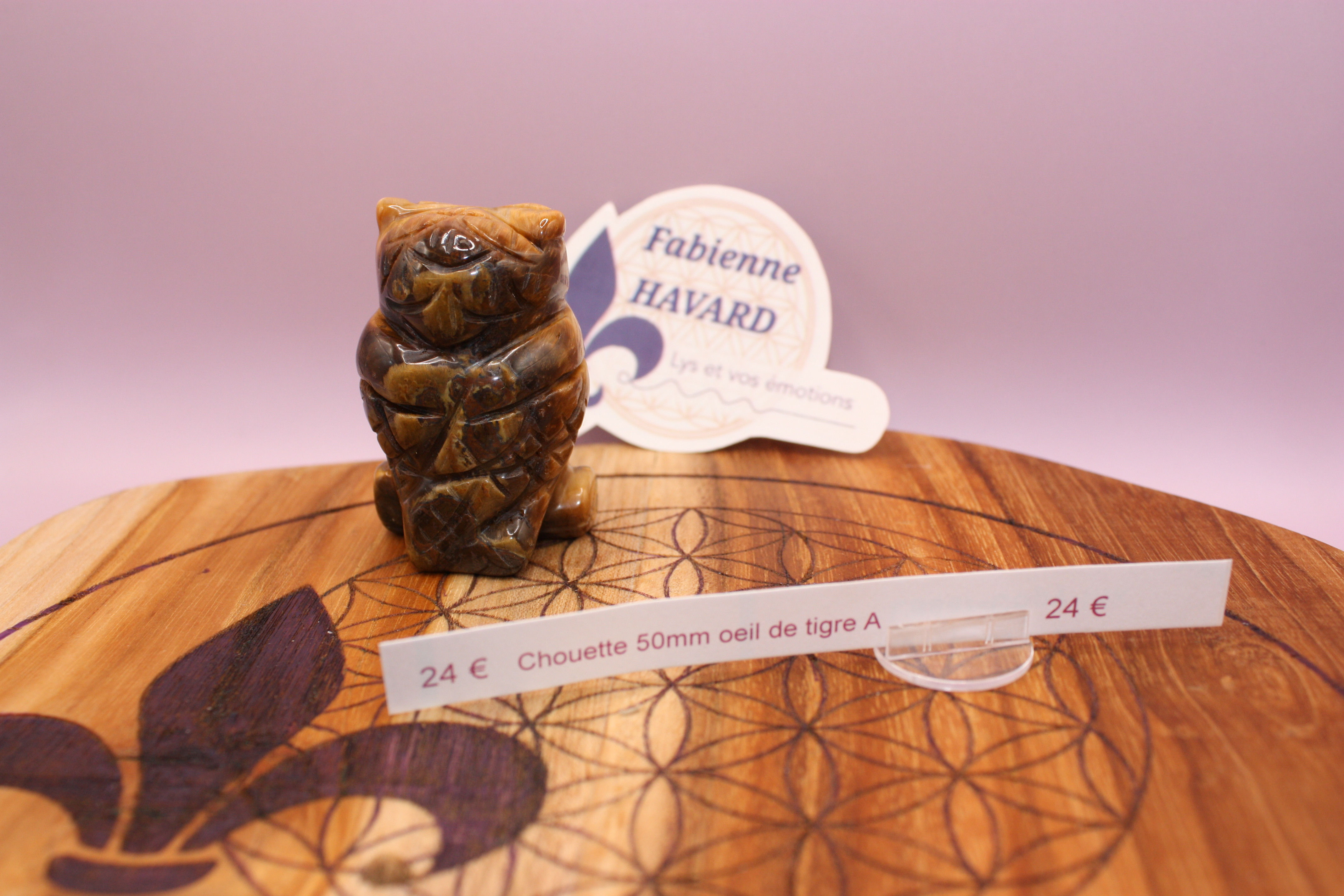 Chouette 50mm oeil de tigre A