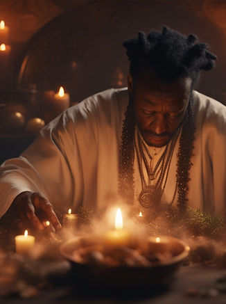 spell caster casting a mystic reversal spell