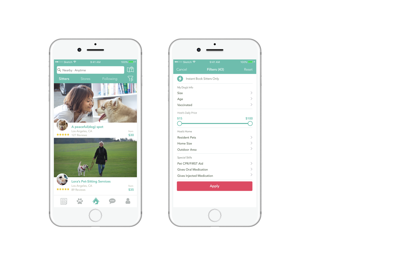 Hosts — verified sitters and pet stores