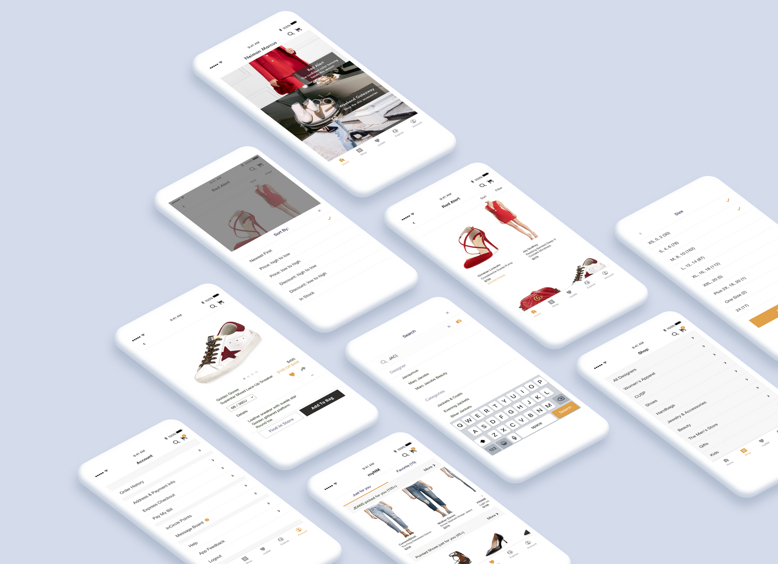 Start shopping easily — Explore, Shop, myNM, Home