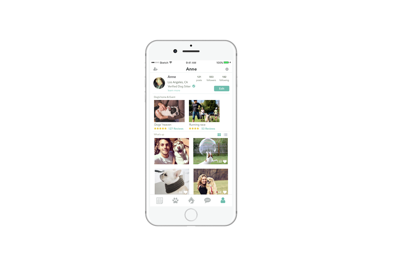 Profile — basic info, hosting, moments