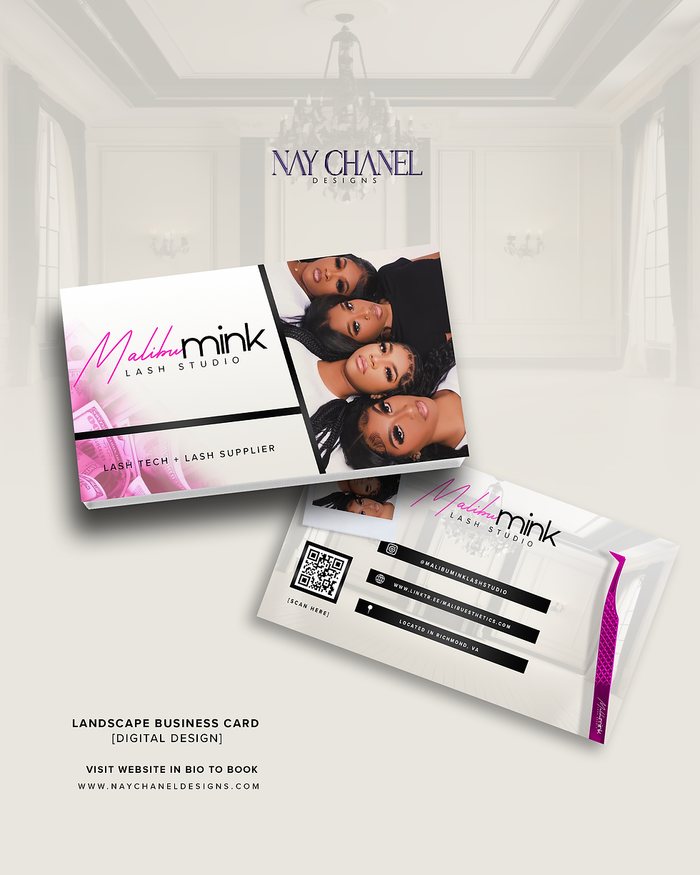Lash business card design | lash tech + supplier