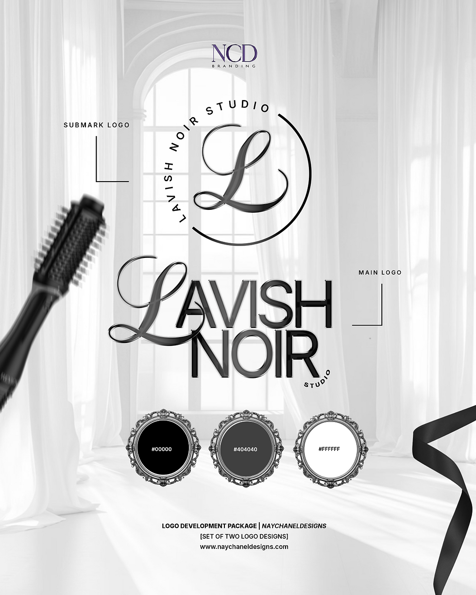 Lavish Noir Studio Logo Set