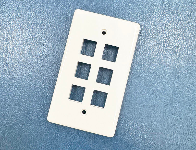 6 Ports US Style Wall Plate Vertical Type- Concise Design