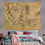 Thumbnail: Apiawa Vintage Map of Middle Earth Tapestry Re-tro Middle Earth Map Poster Tape