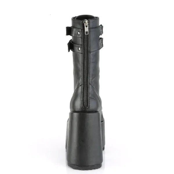 תמונה ממוזערת: Demonia Black PU Mid-Calf Platform Boots