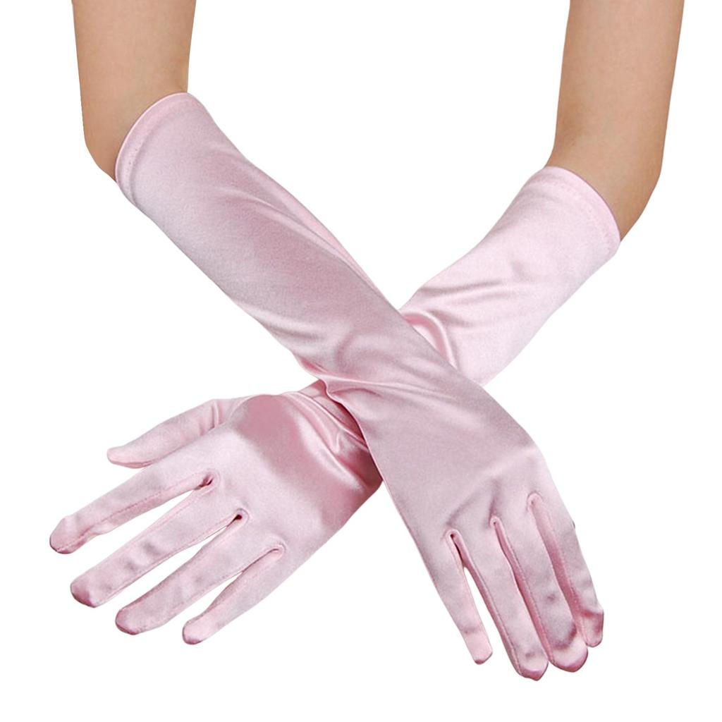 כפפות ארוכות סאטן | בצבעים