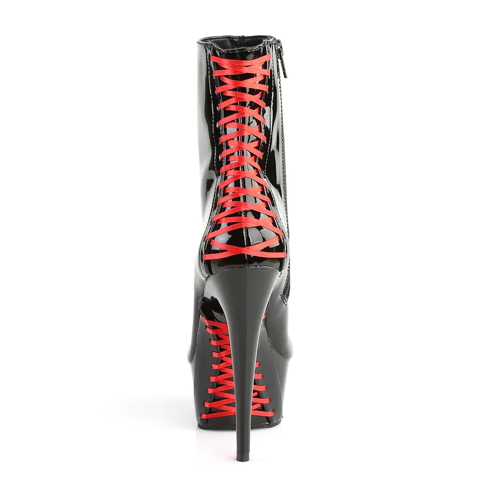 תמונה ממוזערת: Pleaser Black Corset Ankle Boots
