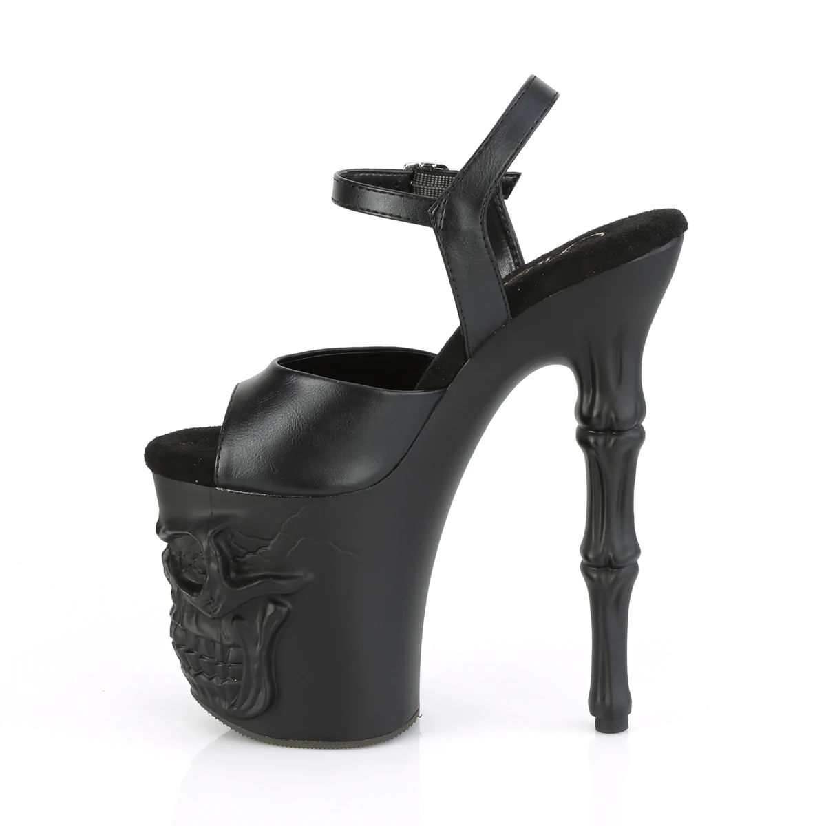 Thumbnail: Pleaser Black Skull High Heels