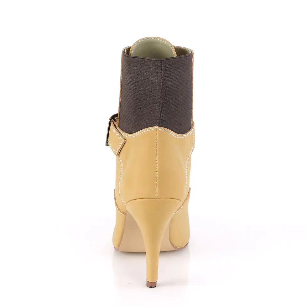 תמונה ממוזערת: Pleaser Camel Buckle Low Boots