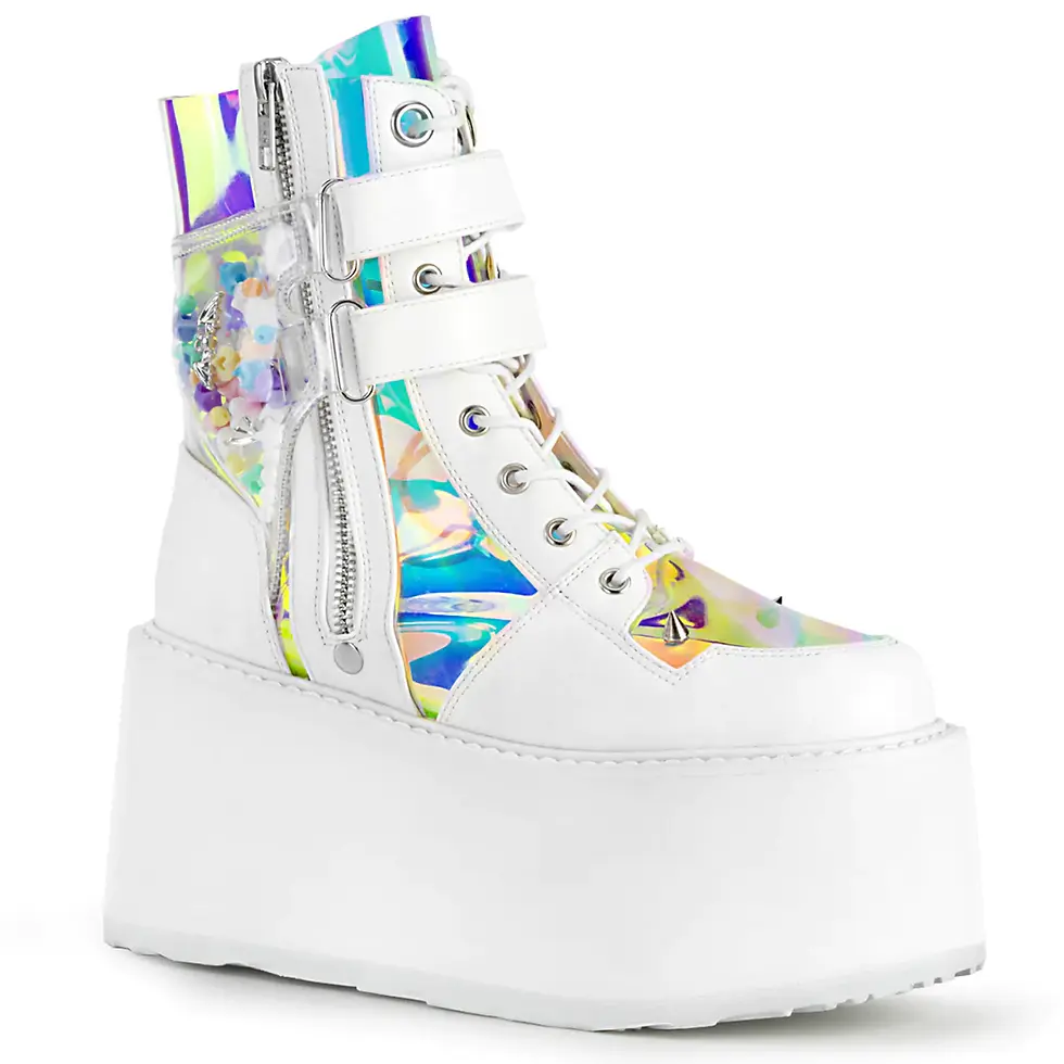 Demonia White Holographic Platforms