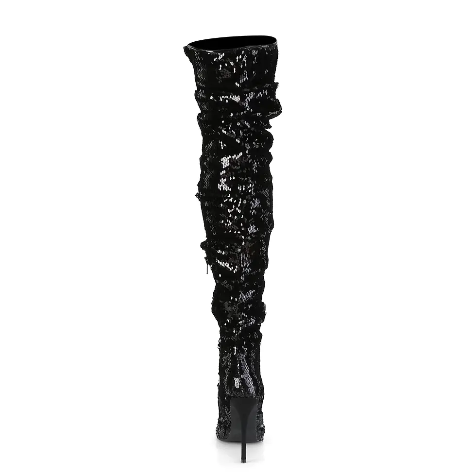 תמונה ממוזערת: Pleaser Black Sequin Boots