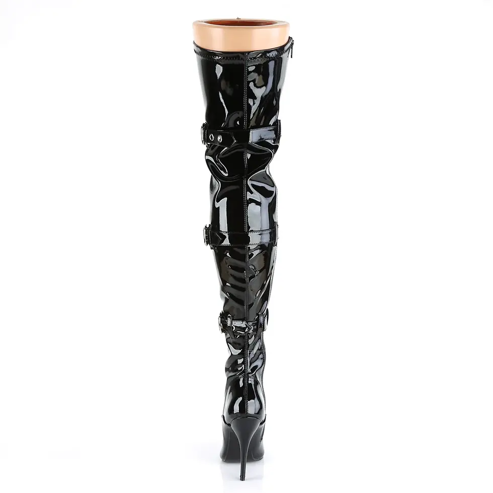 תמונה ממוזערת: Pleaser Black Triple Buckle Boot