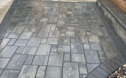 Two tone Paver Patio