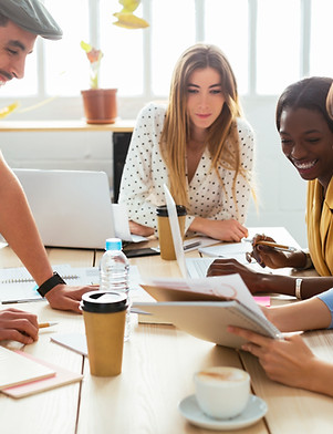 Colleagues Working Together