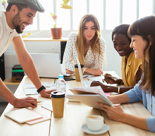 Colleagues Working Together