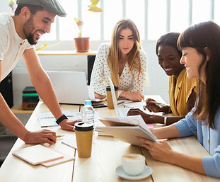 Colleagues Working Together