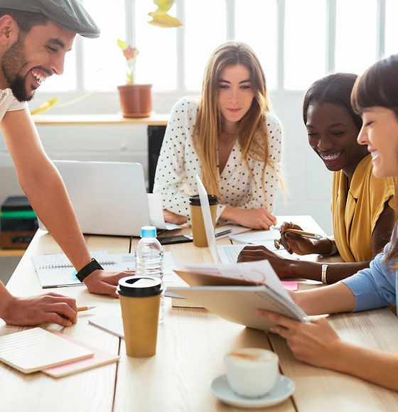 Colleagues Working Together