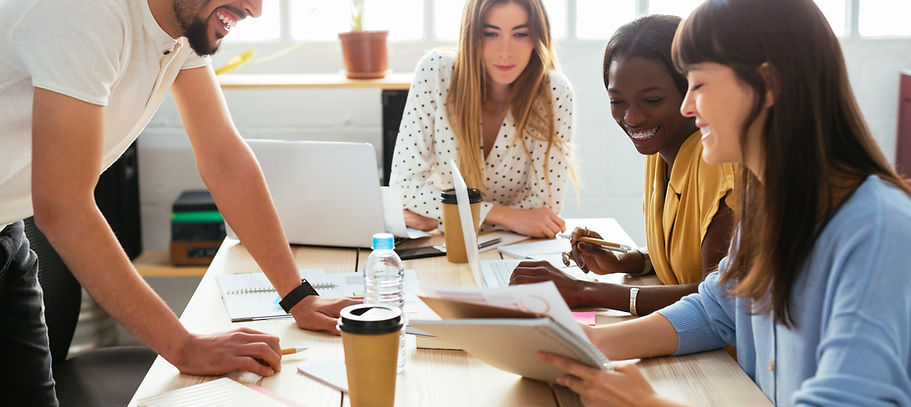 Colleagues Working Together